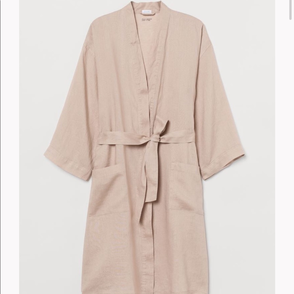 Washed Linen Robe